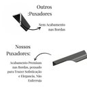 Ver imagem 5 de Kit 20 Puxadores Wave Cava Titânio 30cm Alumínio para Móveis de Cozinha Banheiro