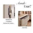 Ver imagem 6 de Kit 20 Puxadores Wave Cava Titânio 30cm Alumínio para Móveis de Cozinha Banheiro