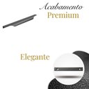 Ver imagem 3 de Kit 20 Puxadores Wave Cava Titânio 30cm Alumínio para Móveis de Cozinha Banheiro