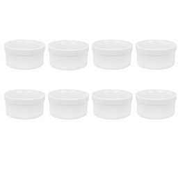 Kit 8 Comedouro Bebedouro Cães/Gatos/Passarinhos Porcelana 400ml 2ª Linha Bela Vista - 1