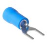 Terminal Forquilha Garfo Pré Isolado Azul 1,5 - 2,5mm 1000un - 5