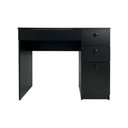 Ver imagem 1 de Mesa de Escritório Ditália 4 Gav C/tampo Vidro Pe-150 Cor:preto