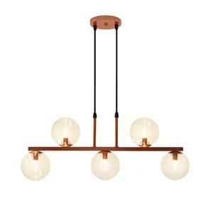 Pendente Jabuti UP Cobre com Globos Âmbar para 5 Lâmpadas G9 de LED
