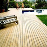 Deck de Madeira Ripado Pinus Tratado sem Nó 2cmx9cmx3,00mt - 2