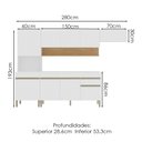 Ver imagem 3 de Cozinha Modulada 4 Pecas com Balcao Tampo Line Supremo Cp Freijo Ktp