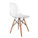 Ver imagem 1 de Cadeira Eames Acrílico Transparente Transparente