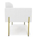 Ver imagem 6 de Poltrona Sala Estar Pé Ferro Dourado Kit 2 Elisa Bouclê D03 - D'Rossi