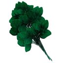 Ver imagem 1 de 12 Ramos Decoração Arranjo Folhas de Rosa Artificial Planta Plástico 5 Galhos Cada 47cm