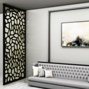 Ver imagem 1 de Painel Vazado Divisória Mdf Atenas Preto - 1,20x2,40m