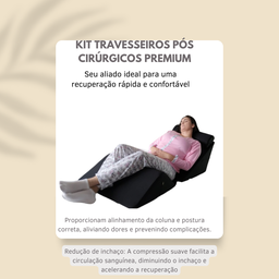 Colchão Pós Cirúrgico Kit Almofadas Pós Operatório Premium - 2