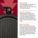 Ver imagem 5 de Elite Gourmet Emg6505g Grill Elétrico Indoor 12” Preto Antiaderente