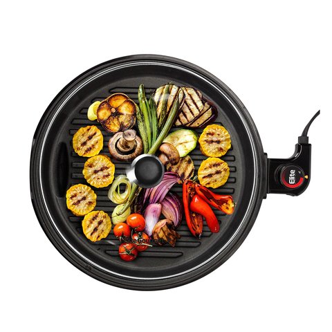 Elite Gourmet Emg6505g Grill Elétrico Indoor 12” Preto Antiaderente