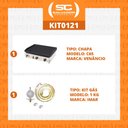 Ver imagem 2 de KIT - Chapa Gás Inox 65 cm C65 + Kit Gás - Venâncio