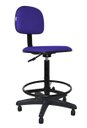 Ver imagem 1 de Cadeira Caixa Secretaria Polo - Couro Sintetico Corano - Azul