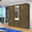 Ver imagem 2 de Guarda-Roupa Casal com Espelho 3 Portas de Correr Anjos