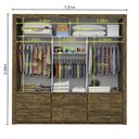 Ver imagem 7 de Guarda-Roupa Casal com Espelho 3 Portas de Correr Anjos