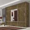 Guarda-Roupa 3 Portas e Espelho Curitiba Gold Espresso Móveis - 1