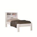 Ver imagem 3 de Cama Solteiro Invicta C/ Nicho Bau -prateleira e Tomada - Santos Andirá - Branco
