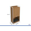 Ver imagem 3 de Armário Multiuso Solteiro Cama Pet p/ Cão e Gato LI057 Branco Kappesberg
