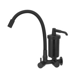 Torneira Filtro Gourmet Cozinha Parede All Black Metal Inox - 1