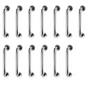 Ver imagem 1 de Barra de Apoio 40cm Inox Kit 13 Unidades Banheiro Box Idoso Cadeirante Deficiente Acessibilidade Sup