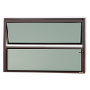 Ver imagem 1 de Basculante Alumínio 40 x 40 Master V.Boreal Marrom Corten Brimak