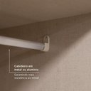 Ver imagem 5 de Guarda Roupa Casal Modulado de Canto 6 Portas com Cabeceira Milan Capuccino/Off White Marrom