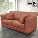 Ver imagem 5 de Sofá Decorativo 160cm 2 Lugares com 4 Almofadas Armstrong Veludo Cobre - Gran Belo