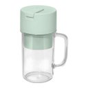 Ver imagem 1 de Caneca Misturadora Recarregável Verde Claro Copo Triturador