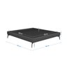 Base Bipartida Slim King em Linho Preto com Cabeceira Skybox - 5