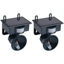 Ver imagem 1 de Repelente Solar Ultrassonico Jardim Kit 2 Uni Afasta Pombo Aves Praga Rato Detecta Movimento Presen