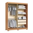 Ver imagem 2 de Guarda-Roupa 2 Portas de Correr 2 Gavetas Rudá Branco/Cedro/Line/Duna
