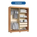 Ver imagem 5 de Guarda-Roupa 2 Portas de Correr 2 Gavetas Rudá Branco/Cedro/Duna