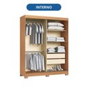 Ver imagem 5 de Guarda-Roupa 2 Portas de Correr 2 Gavetas Rudá Branco/Cedro/Line/Duna