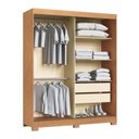 Ver imagem 2 de Guarda-Roupa 2 Portas de Correr 2 Gavetas Rudá Branco/Cedro/Duna