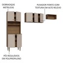 Ver imagem 7 de Armário de Cozinha Compacta Quiosque 235cm Rustic/crema Gourmet Madesa 01 Rustic/crema