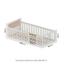 Ver imagem 3 de Cama Montessoriana Solteiro Giulia Rattan com Moldura LED New Garden Casatema MadeiraOriginals Branco/Marrom