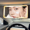 Ver imagem 7 de Espelho de Carro Retrovisor Led 3 Cores Quebra Sol sem Fio Retrovisor Iluminaçao Automotivo Maquiage
