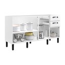 Ver imagem 2 de Balcão de Cozinha Itatiaia New Premium 4 Portas 2 Gavetas sem Tampo Branco