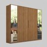 Guarda-roupas Casal com Espelhos 6 Portas Multimóveis Cr35229 Amêndola - 1