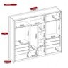 Guarda-roupas Casal com Espelhos 6 Portas Multimóveis Cr35229 Amêndola - 4