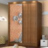 Guarda-Roupa Infantil Madesa Enzo 2 Portas de Correr com Espelho Rustic Cor:Rustic - 2
