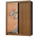 Ver imagem 3 de Guarda-Roupa Infantil Madesa Enzo 2 Portas de Correr com Espelho Rustic Cor:Rustic
