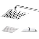 Ver imagem 1 de Ducha Inox Chuveiro Quadrado 20x20 Banheiro Cromado Area Externa Piscina