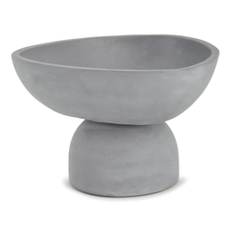 Centro de Mesa em Poliresina Orgânico Cinza 18cm - 2