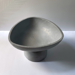 Centro de Mesa em Poliresina Orgânico Cinza 18cm - 5