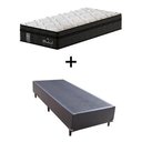 Ver imagem 1 de Cama Box Solteiro + Colchão de Molas Ensacadas Probel Madrid Pillow Euro Solteiro