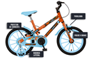Ver imagem 5 de Bicicleta Dinos Spinossauro Aventuras, Aro 16, Quadro 12, com Freios V-brake, com Rodas de Apoio e C