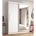 Ver imagem 2 de Guarda-roupa com Espelho 2 Portas Royale Branco Acetinado - Gelius Móveis