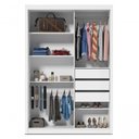 Ver imagem 5 de Guarda-roupa com Espelho 2 Portas Royale Branco Acetinado - Gelius Móveis
